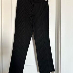 Banana Republic Black Stripe Detail Straight Leg Pants - like new